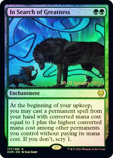 In Search of Greatness  [Kaldheim Prerelease Promos] | Fandemonia Ltd