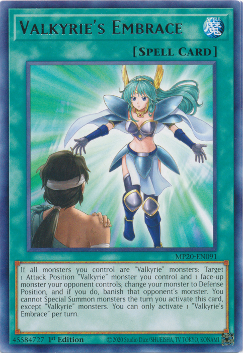 Valkyrie's Embrace [MP20-EN091] Rare | Fandemonia Ltd