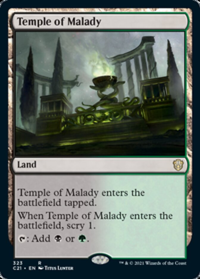 Temple of Malady [Commander 2021] | Fandemonia Ltd