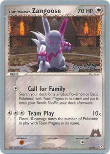 Team Magma's Zangoose (23/95) (Magma Spirit - Tsuguyoshi Yamato) [World Championships 2004] | Fandemonia Ltd