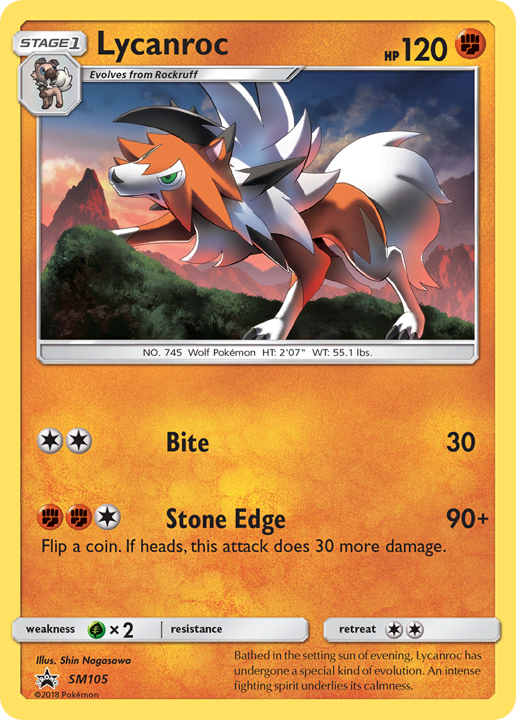 Lycanroc (SM105) [Sun & Moon: Black Star Promos] | Fandemonia Ltd