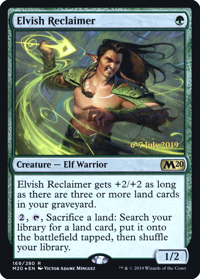 Elvish Reclaimer  [Core Set 2020 Prerelease Promos] | Fandemonia Ltd