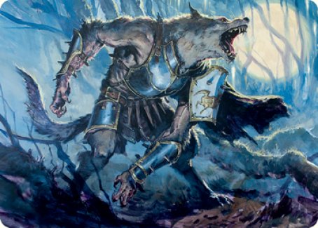 Moonrage Brute Art Card [Innistrad: Midnight Hunt Art Series] | Fandemonia Ltd