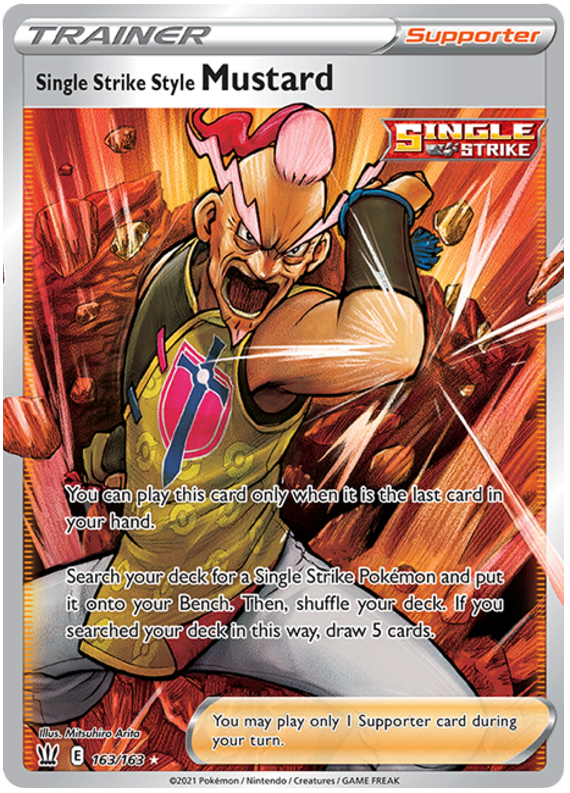 Single Strike Style Mustard (163/163) [Sword & Shield: Battle Styles] | Fandemonia Ltd