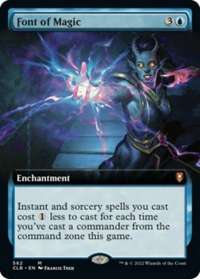 Font of Magic (Extended Art) [Commander Legends: Battle for Baldur's Gate] | Fandemonia Ltd