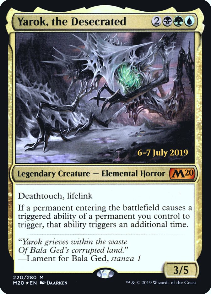 Yarok, the Desecrated  [Core Set 2020 Prerelease Promos] | Fandemonia Ltd