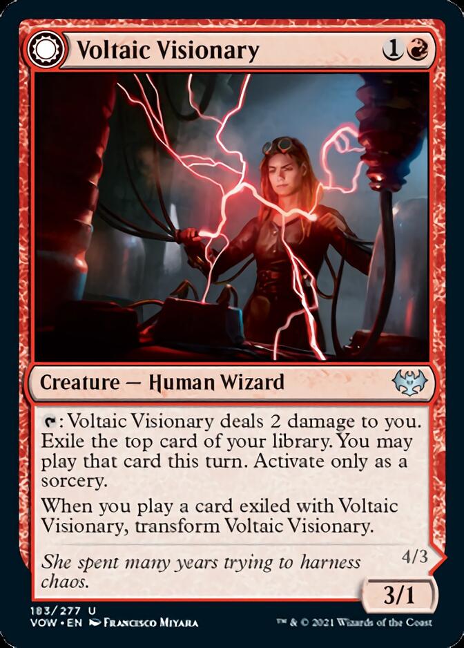 Voltaic Visionary // Volt-Charged Berserker [Innistrad: Crimson Vow] | Fandemonia Ltd