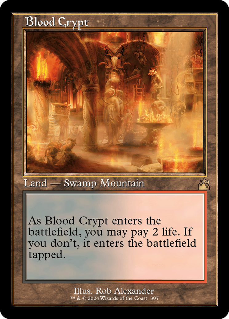 Blood Crypt (Retro) [Ravnica Remastered] | Fandemonia Ltd