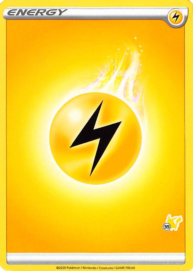 Lightning Energy (Pikachu Stamp #35) [Battle Academy 2022] | Fandemonia Ltd