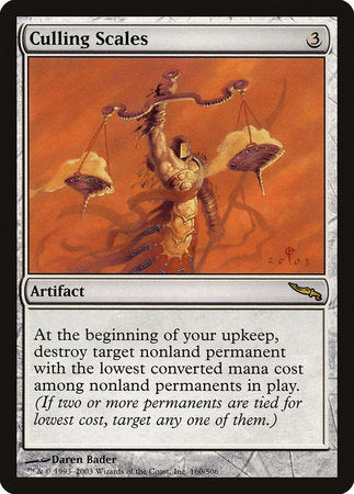 Culling Scales [Mirrodin] | Fandemonia Ltd