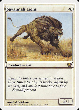 Savannah Lions [Ninth Edition] | Fandemonia Ltd