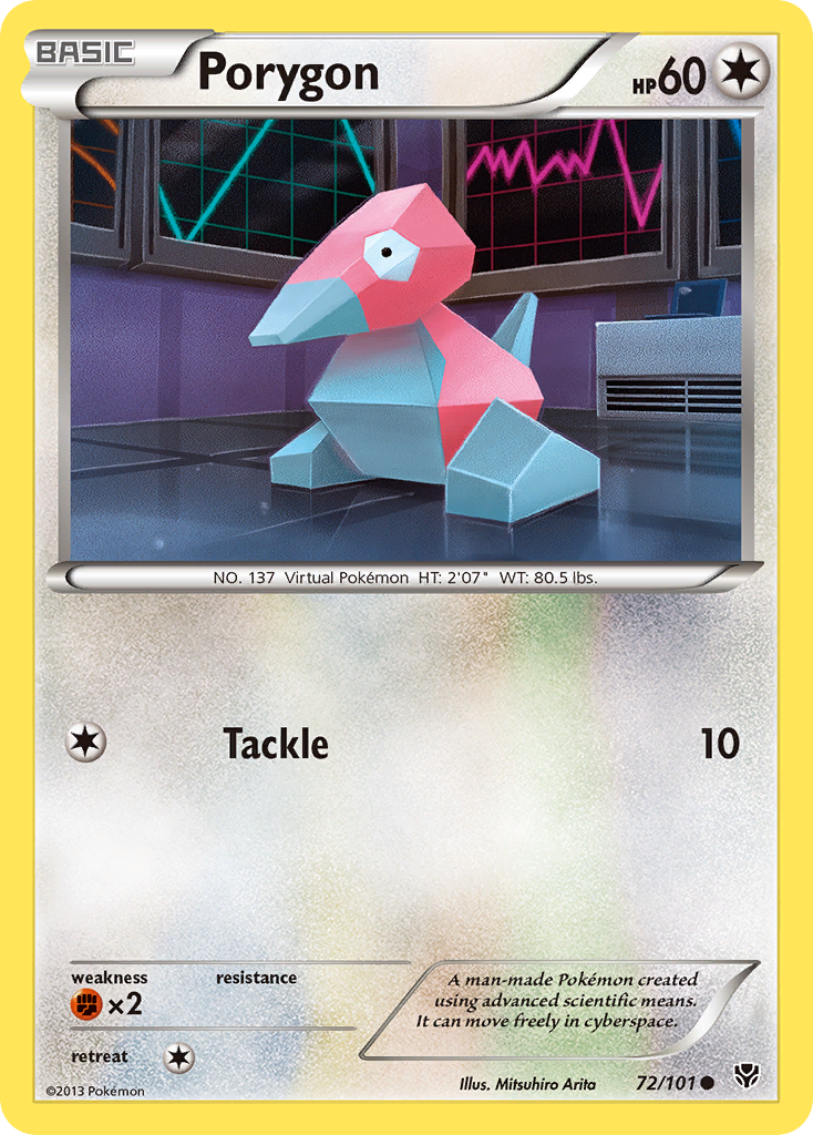Porygon (72/101) [Black & White: Plasma Blast] | Fandemonia Ltd
