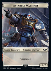 Astartes Warrior (001) // Cherubael Double-sided Token [Universes Beyond: Warhammer 40,000 Tokens] | Fandemonia Ltd