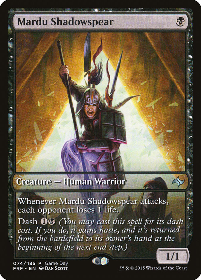 Mardu Shadowspear (Game Day) [Fate Reforged Promos] | Fandemonia Ltd