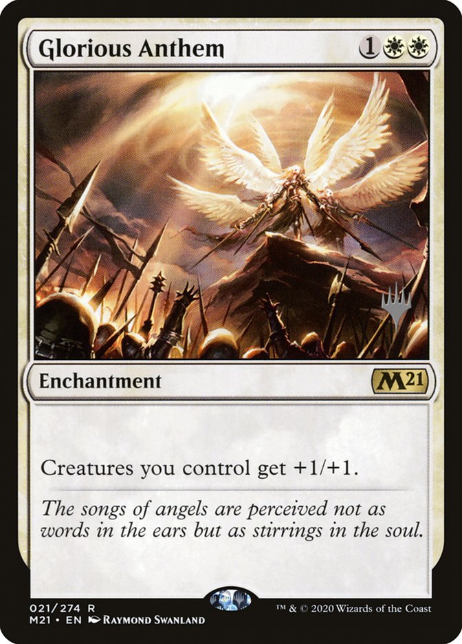 Glorious Anthem (Promo Pack) [Core Set 2021 Promos] | Fandemonia Ltd