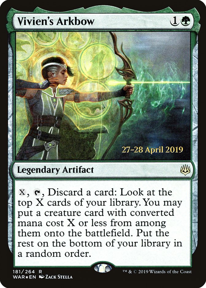 Vivien's Arkbow  [War of the Spark Prerelease Promos] | Fandemonia Ltd