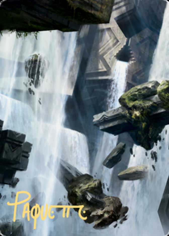 Island 1 Art Card (Gold-Stamped Signature) [Zendikar Rising Art Series] | Fandemonia Ltd