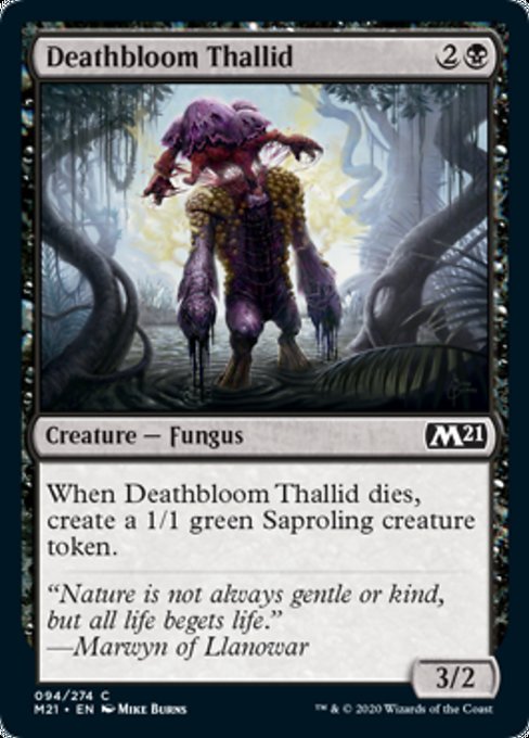 Deathbloom Thallid [Core Set 2021] | Fandemonia Ltd