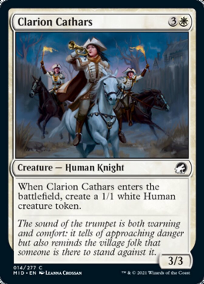 Clarion Cathars [Innistrad: Midnight Hunt] | Fandemonia Ltd