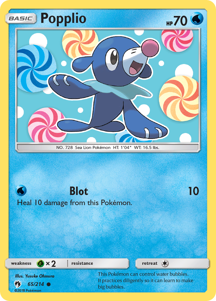 Popplio (65/214) [Sun & Moon: Lost Thunder] | Fandemonia Ltd