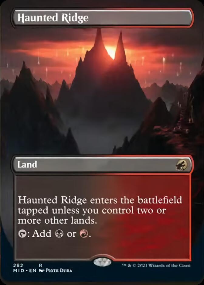 Haunted Ridge (Borderless) [Innistrad: Midnight Hunt] | Fandemonia Ltd