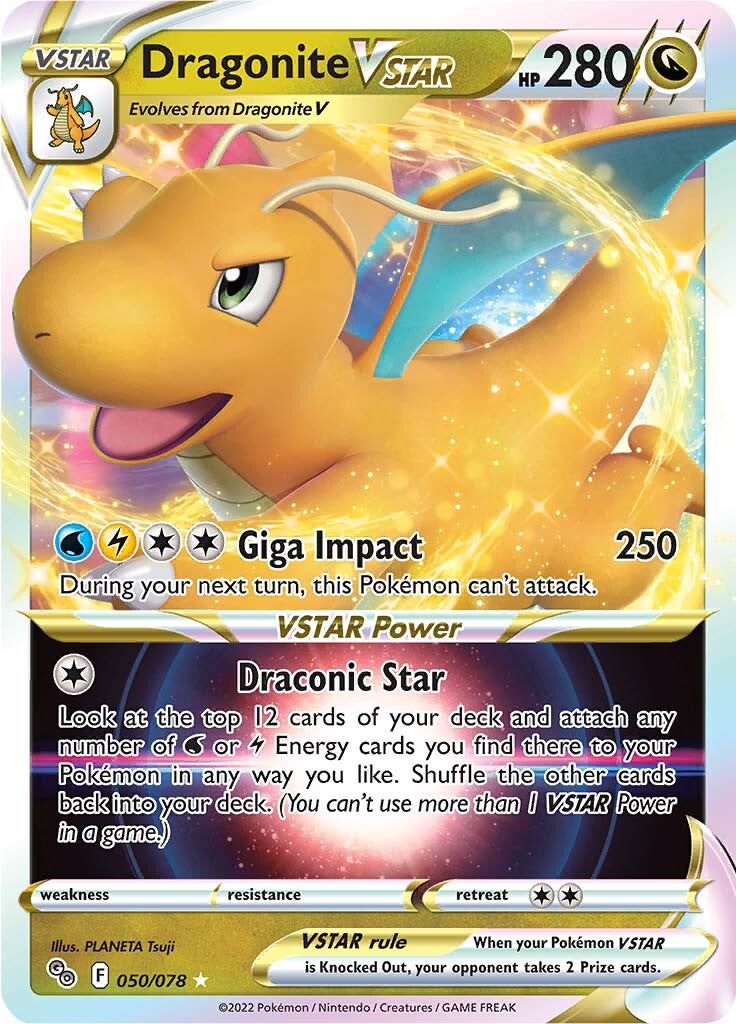 Dragonite VSTAR (050/078) [Pokémon GO] | Fandemonia Ltd