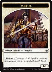 Vampire // Treasure Double-sided Token [Ixalan Tokens] | Fandemonia Ltd