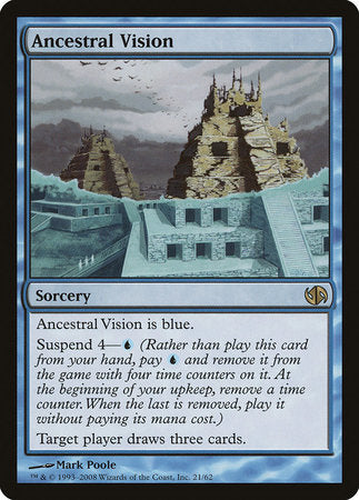 Ancestral Vision [Duel Decks: Jace vs. Chandra] | Fandemonia Ltd