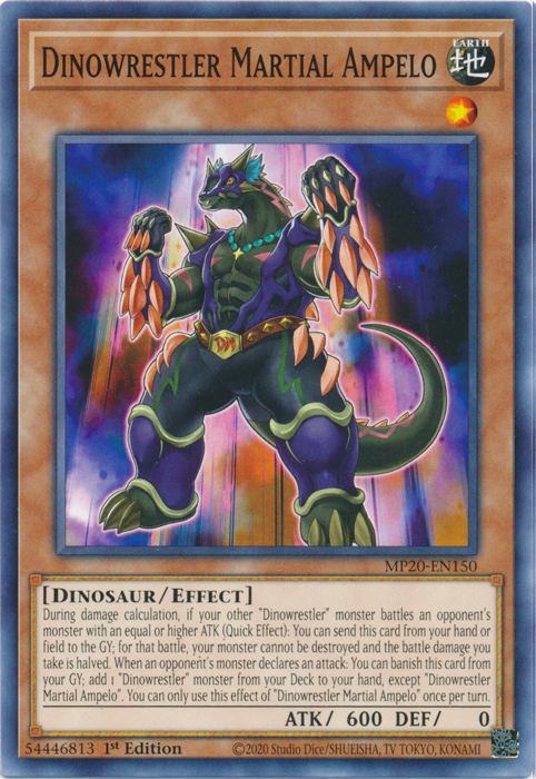 Dinowrestler Martial Ampelo [MP20-EN150] Common | Fandemonia Ltd