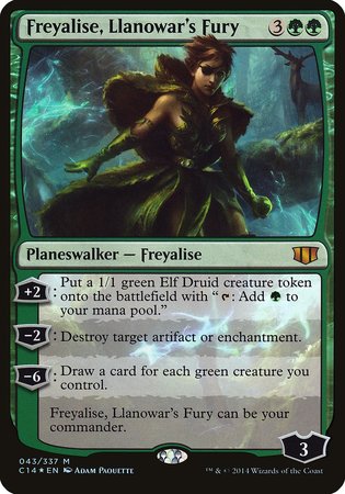 Freyalise, Llanowar's Fury (Commander 2014) [Commander 2014 Oversized] | Fandemonia Ltd