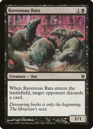 Ravenous Rats [Duel Decks: Izzet vs. Golgari] | Fandemonia Ltd