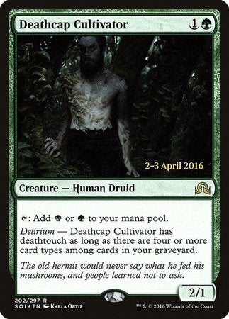 Deathcap Cultivator [Shadows over Innistrad Promos] | Fandemonia Ltd