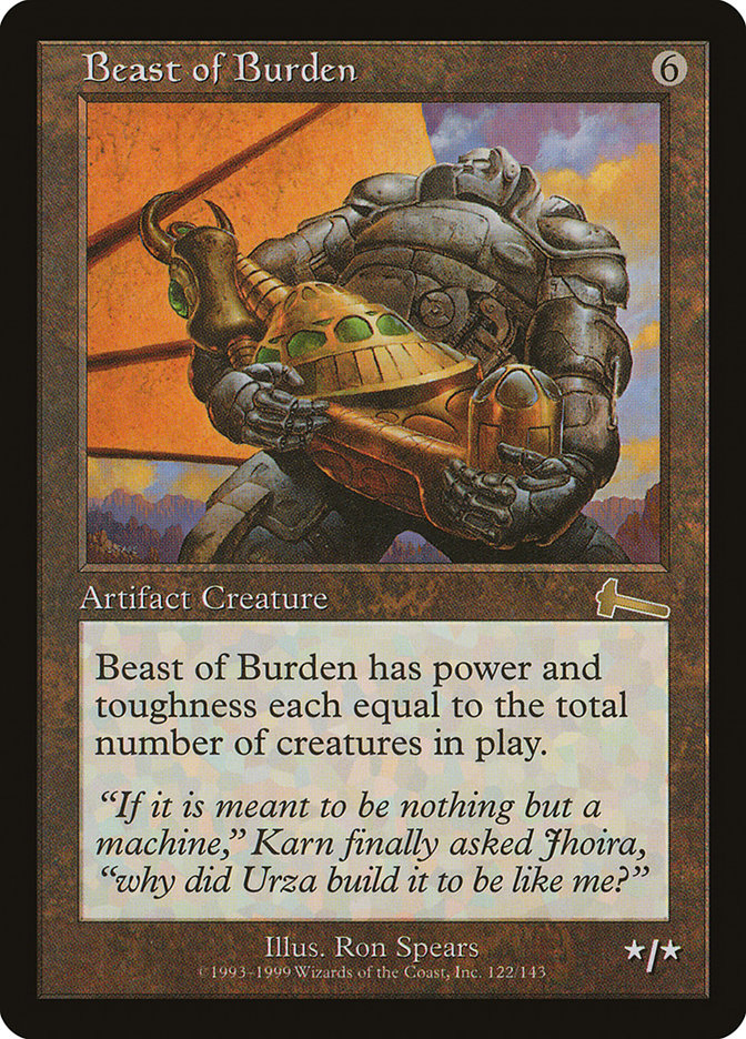 Beast of Burden [Urza's Legacy] | Fandemonia Ltd