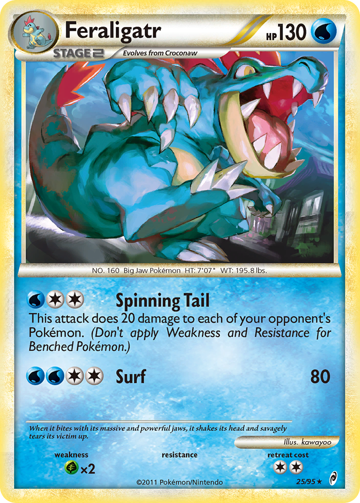 Feraligatr (25/95) [HeartGold & SoulSilver: Call of Legends] | Fandemonia Ltd
