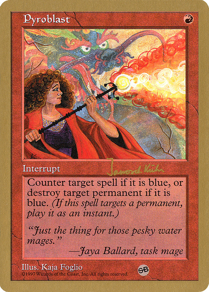 Pyroblast (Janosch Kuhn) (SB) [World Championship Decks 1997] | Fandemonia Ltd