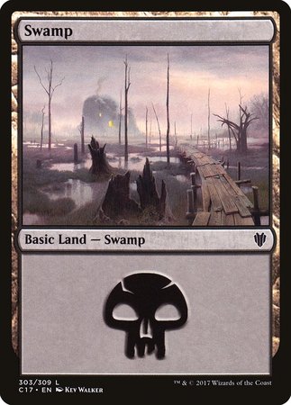 Swamp (303) [Commander 2017] | Fandemonia Ltd