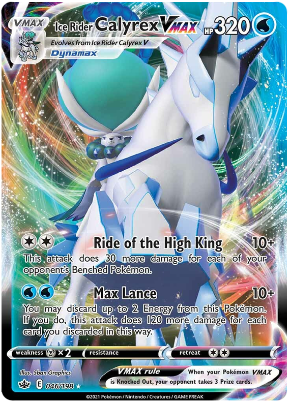 Ice Rider Calyrex VMAX (046/198) [Sword & Shield: Chilling Reign] | Fandemonia Ltd