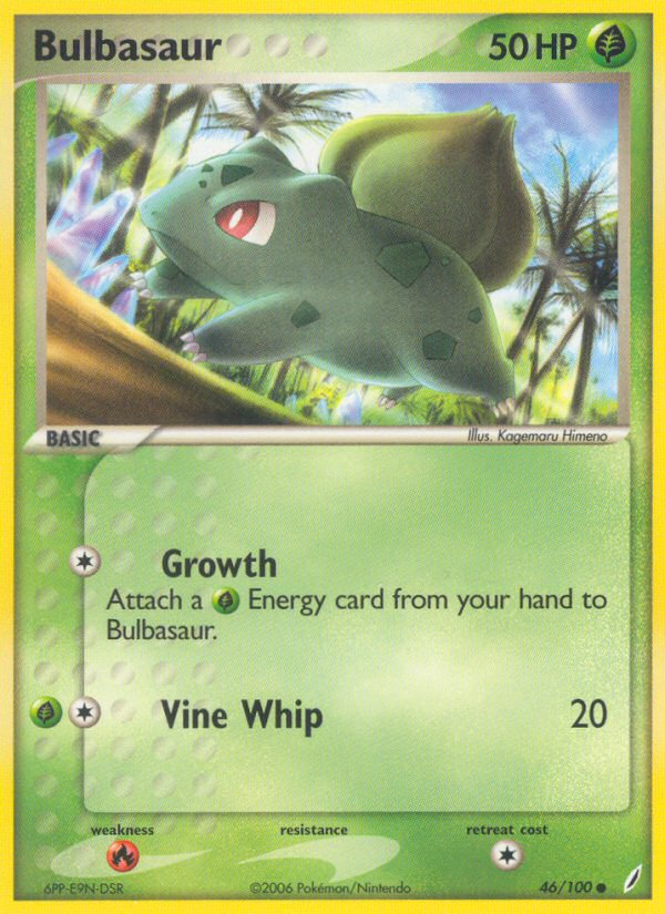 Bulbasaur (46/100) [EX: Crystal Guardians] | Fandemonia Ltd