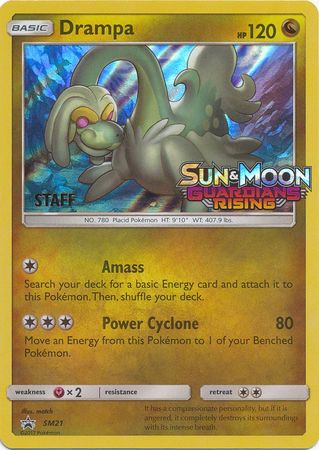 Drampa (SM21) (Staff Prerelease Promo) [Sun & Moon: Black Star Promos] | Fandemonia Ltd