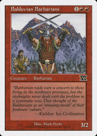 Balduvian Barbarians [Classic Sixth Edition] | Fandemonia Ltd