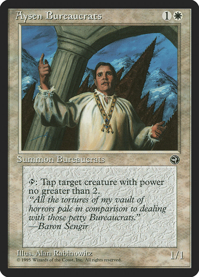 Aysen Bureaucrats (Baron Sengir Flavor Text) [Homelands] | Fandemonia Ltd