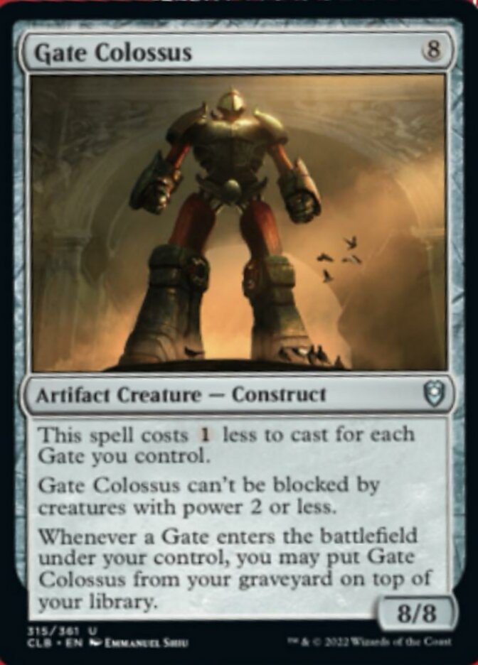 Gate Colossus [Commander Legends: Battle for Baldur's Gate] | Fandemonia Ltd