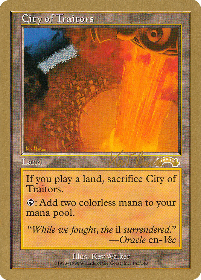 City of Traitors (Kai Budde) [World Championship Decks 1999] | Fandemonia Ltd