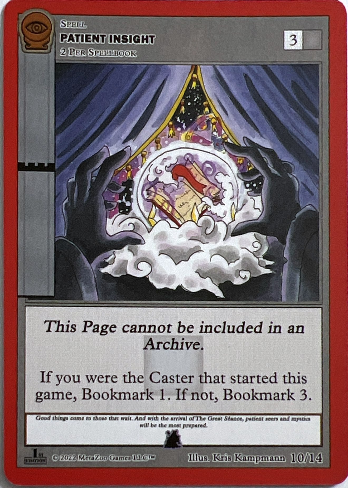 Patient Insight (Sarah Good) [Seance: First Edition Release Event Deck] | Fandemonia Ltd