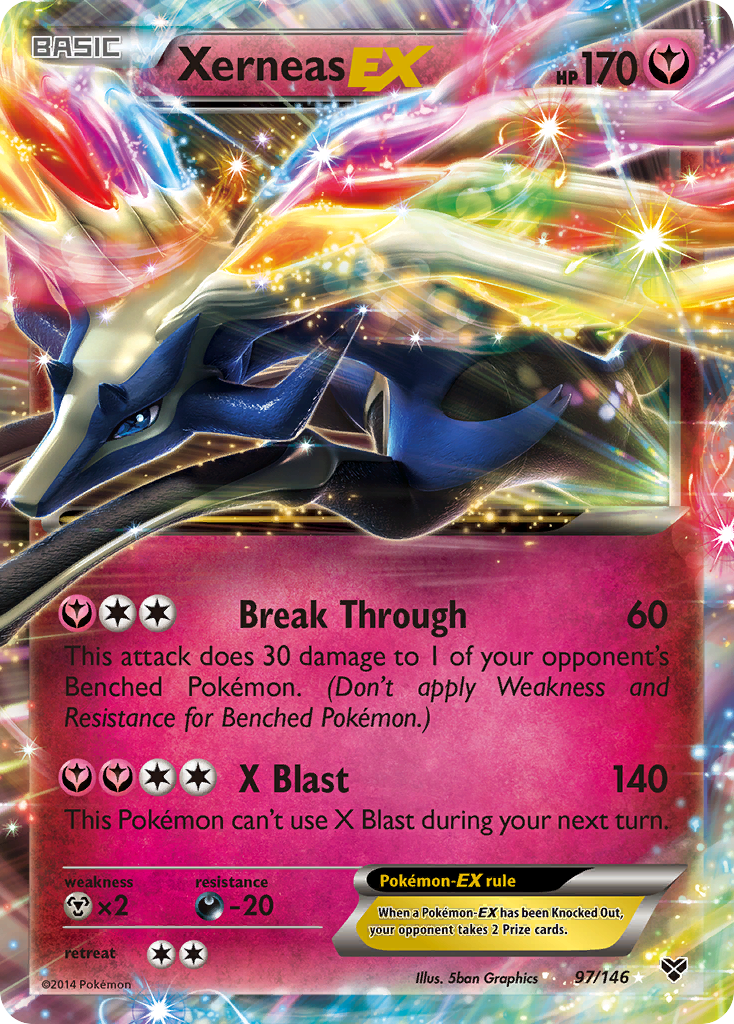 Xerneas EX (97/146) [XY: Base Set] | Fandemonia Ltd