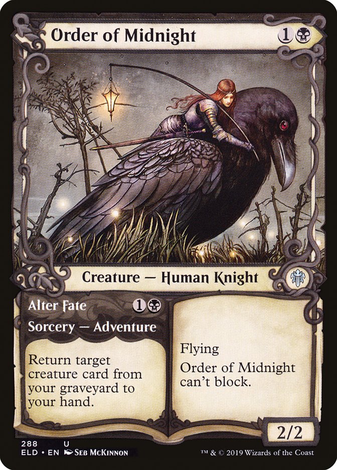 Order of Midnight // Alter Fate (Showcase) [Throne of Eldraine] | Fandemonia Ltd