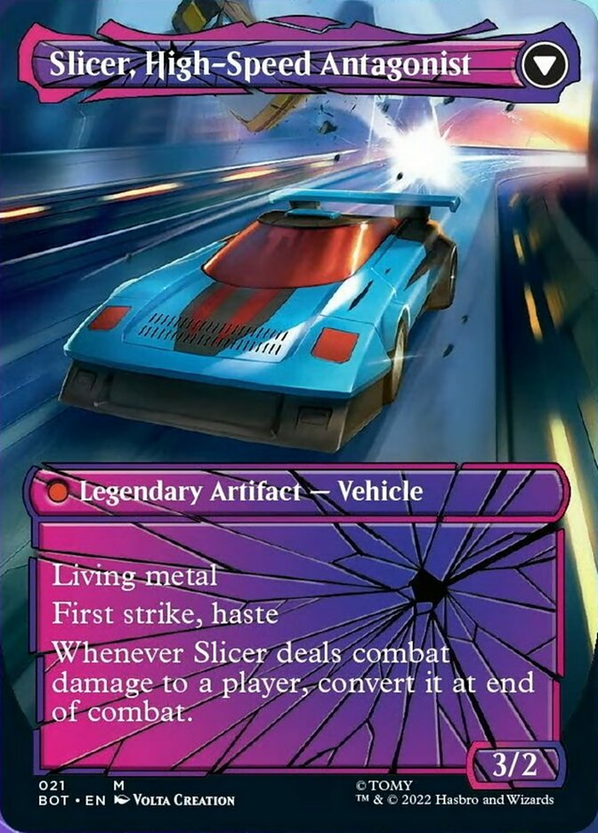 Slicer, Hired Muscle // Slicer, High-Speed Antagonist (Shattered Glass) [Universes Beyond: Transformers] | Fandemonia Ltd