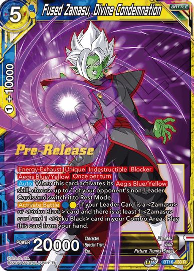 Fused Zamasu, Divine Condemnation (BT16-130) [Realm of the Gods Prerelease Promos] | Fandemonia Ltd