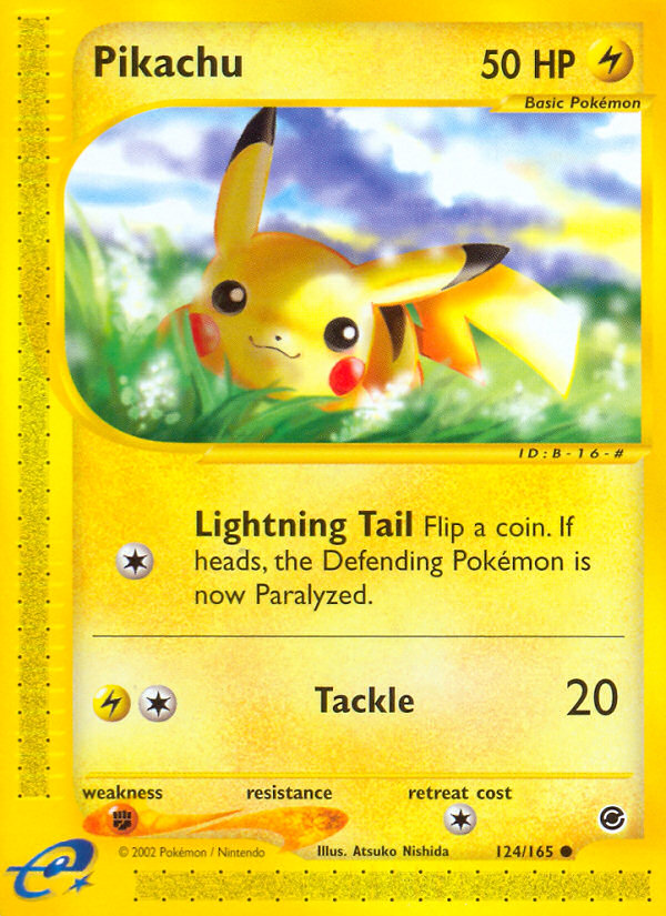 Pikachu (124/165) [Expedition: Base Set] | Fandemonia Ltd