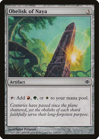 Obelisk of Naya [Shards of Alara] | Fandemonia Ltd